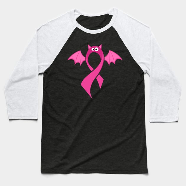 Breast Cancer Halloween Baseball T-Shirt by DARSHIRTS